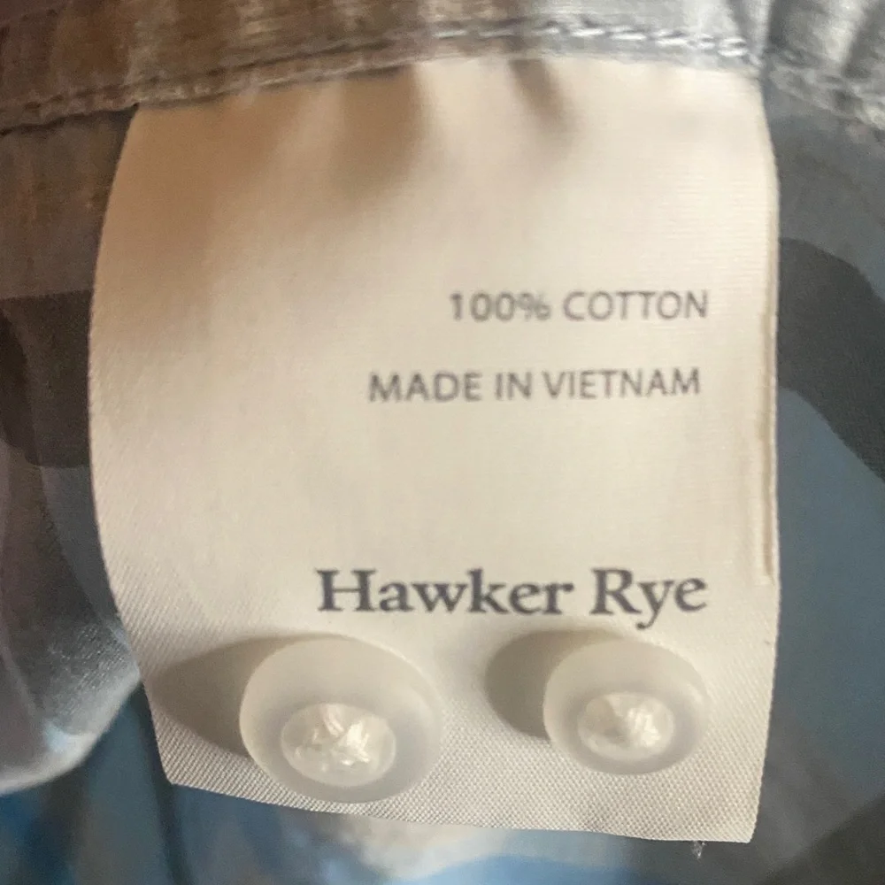 Hawker Rye casual button